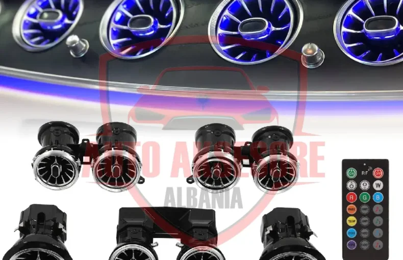 Air Vent Ambient për Mercedes-Benz E-Class W213 – Para & Mbrapa (64 Ngjyra)