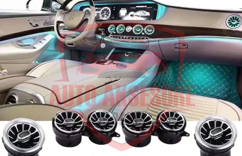 Air Vent Ambient për Mercedes-Benz S-Class W222 (2014–2017) – Para & Mbrapa me 7 Ngjyra