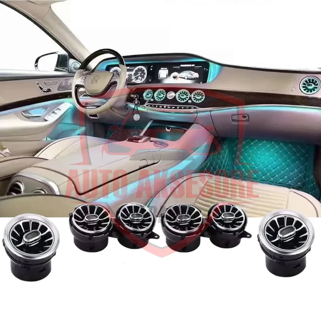 Air Vent Ambient për Mercedes-Benz S-Class W222 (2014–2017) – Para & Mbrapa me 7 Ngjyra