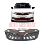 Maskarinë Full Black Për Skoda Rapid 2012-2019 – Pamje Moderne Dhe Stil Sportiv