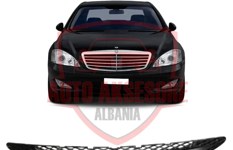 Grilë Qendrore Parakolpi për Mercedes-Benz S-Class W221 2005-2013 – Pamje Premium dhe Përshtatje Perfekte