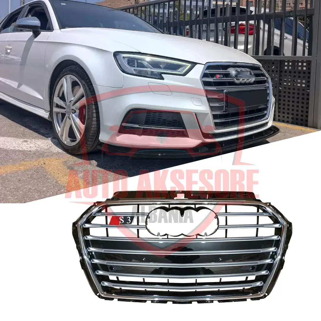 MaskarinĂ« Audi S3 Silver PĂ«r Audi A3 2016-2019 â Dizajn Sportiv Dhe Pamje Premium